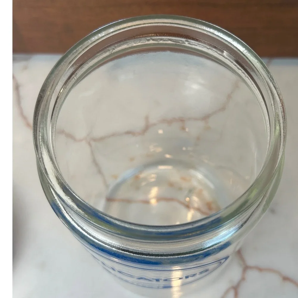 Vintage Grafco Applicators Jar Glass Container Medical Barber Salon Apothecary